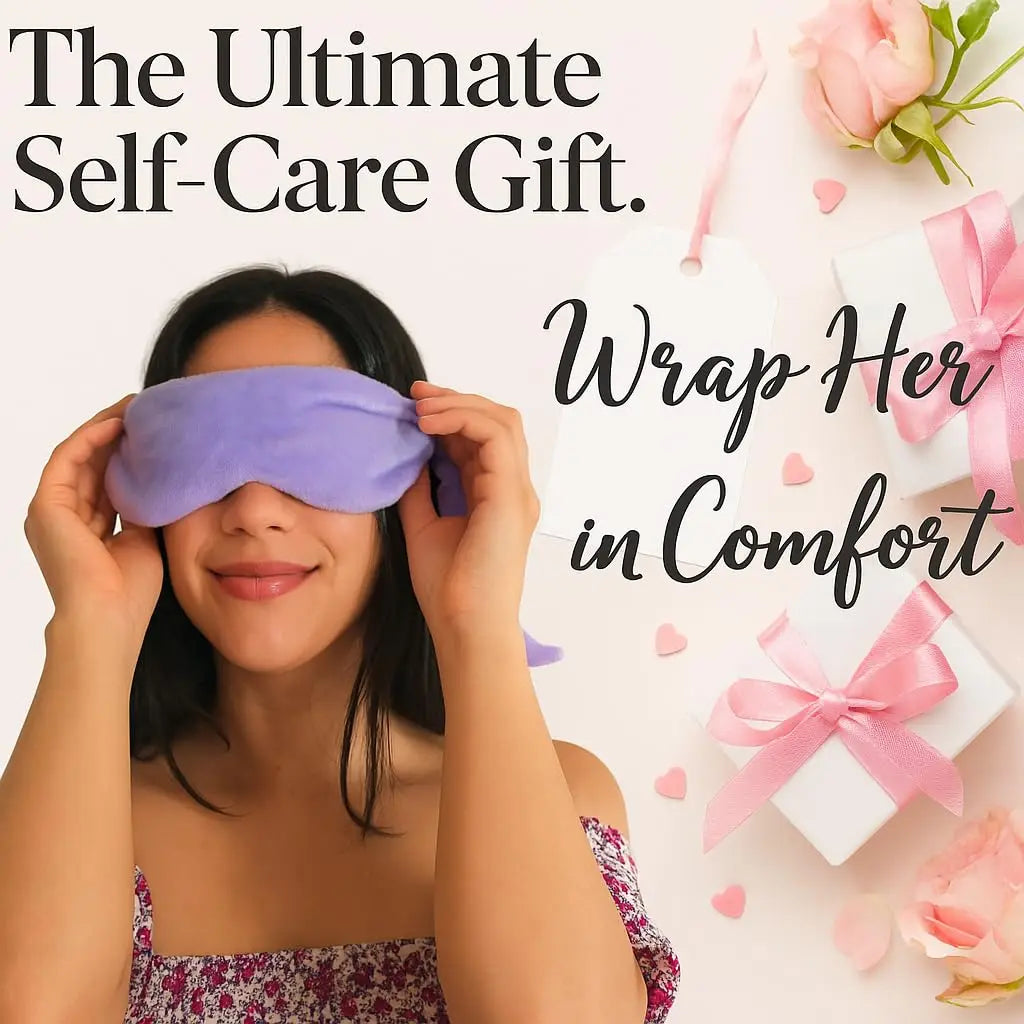 Lavender Eye Mask for Women – Soft, Comfort-Fit Sleep Mask for Relaxation, Stress Relief & Self-Care Gift