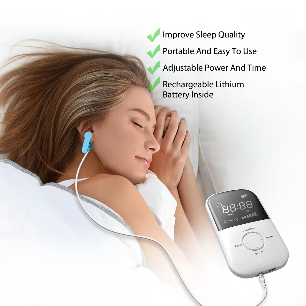 CES Insomnia Relaxer Sleep Aid Device – Electrotherapy Machine for Anxiety, Stress, and Depression Relief – Portable Health Equipment for Natural Sleep & Mental Wellness